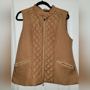 Quilted Tan Women's Vest